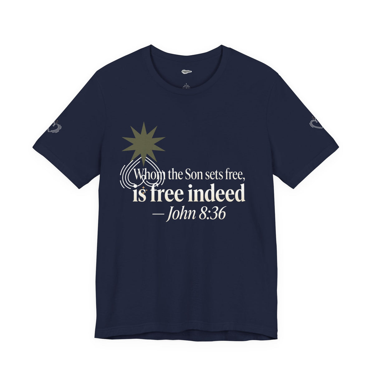 Free Indeed Graphic Tee — Short Sleeve Cotton T-Shirt
