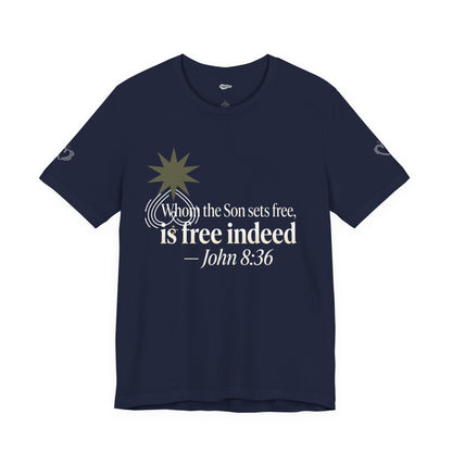 Free Indeed Graphic Tee — Short Sleeve Cotton T-Shirt