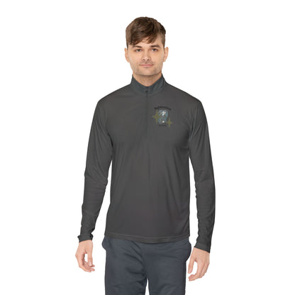 "Breastplate of Righteousness" Quarter-Zip Pullover — Unisex Graphic Sweatshirt