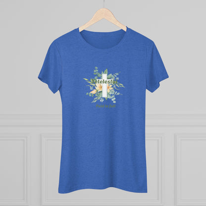 "Paid in Full" Floral Cross Graphic Tee — Women&