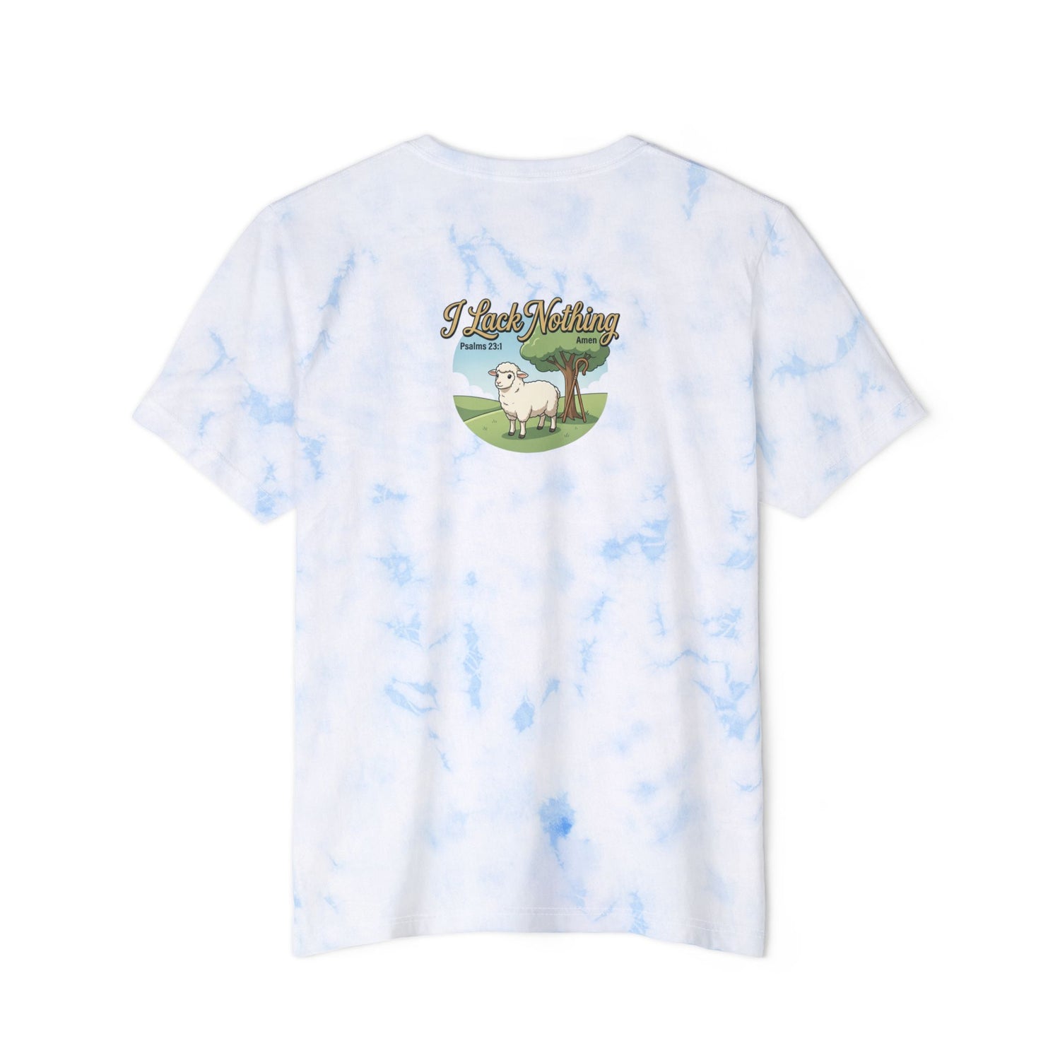 "The Lord Is My Shepherd" Tie-Dye Graphic Tee — Unisex Cotton T-Shirt