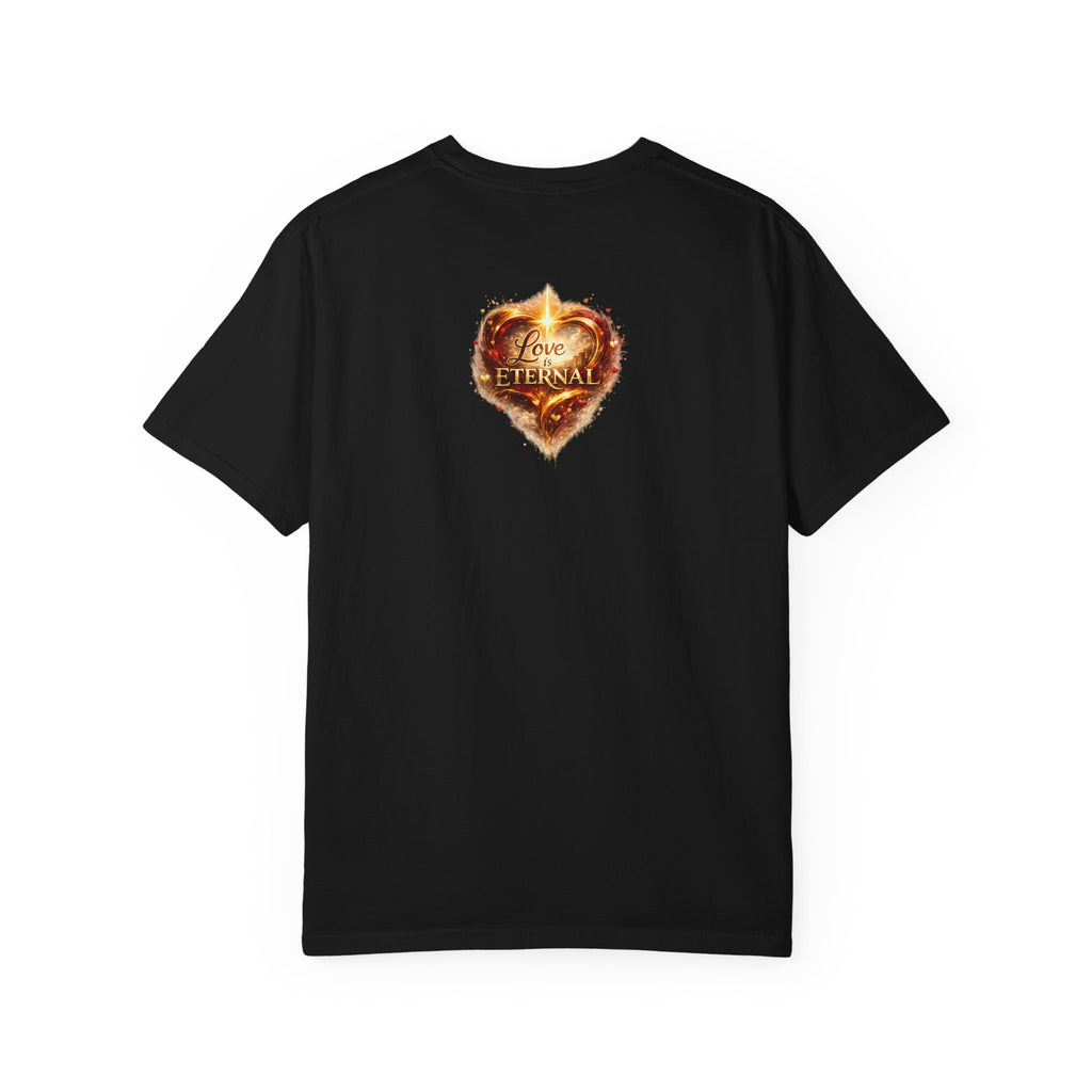 Love Is Eternal Heart T-Shirt — 1 Corinthians 13 Agape Faith-Inspired Tee