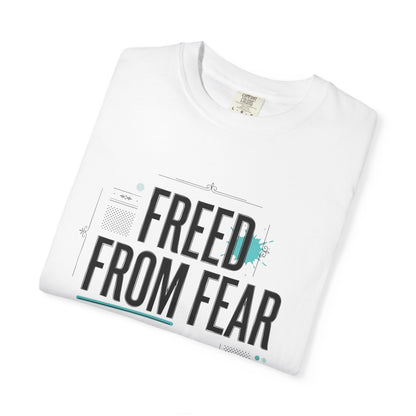 "Free Indeed" Garment-Dyed Graphic Tee — Unisex John 8:36 T-Shirt