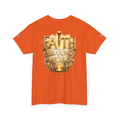 "Faith Comes by Hearing" Graphic Tee — Unisex Cotton T-Shirt