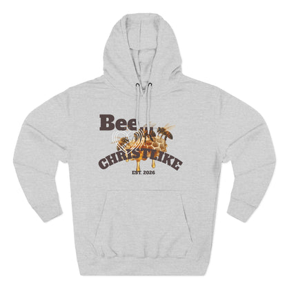 "Be Christlike" Honeybee Graphic Pullover Hoodie — Unisex Fleece Sweatshirt