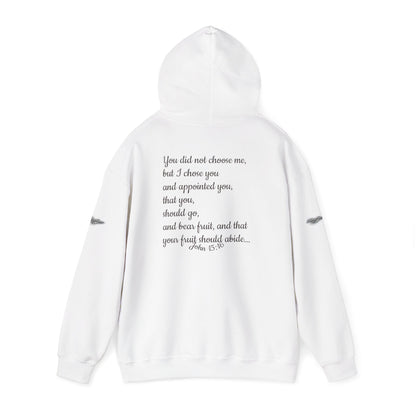 "Chosen &amp; Set Apart" Olive Leaf Graphic Pullover Hoodie — Unisex Sweatshirt