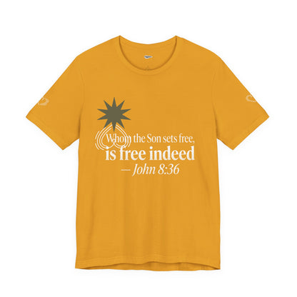 Free Indeed Graphic Tee — Short Sleeve Cotton T-Shirt