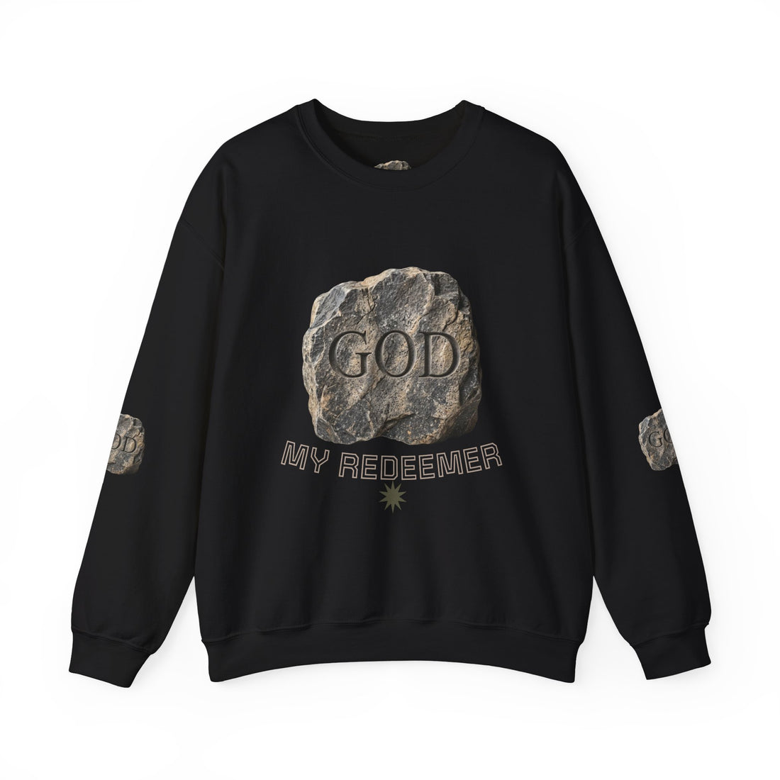 Mercy Manna My Redeemer Crewneck Sweatshirt – Stone Graphic Love Pullover