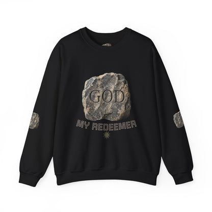 Mercy Manna My Redeemer Crewneck Sweatshirt – Stone Graphic Love Pullover