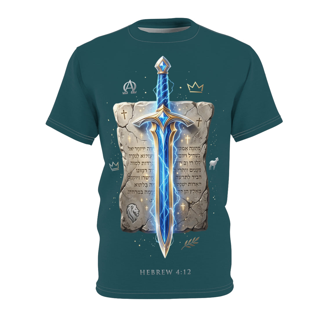 "Hebrews 4:12" Sword Graphic Tee — Unisex Cotton T-Shirt