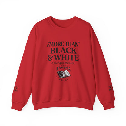 Mercy Manna More Than Black &amp; White Crewneck Sweatshirt