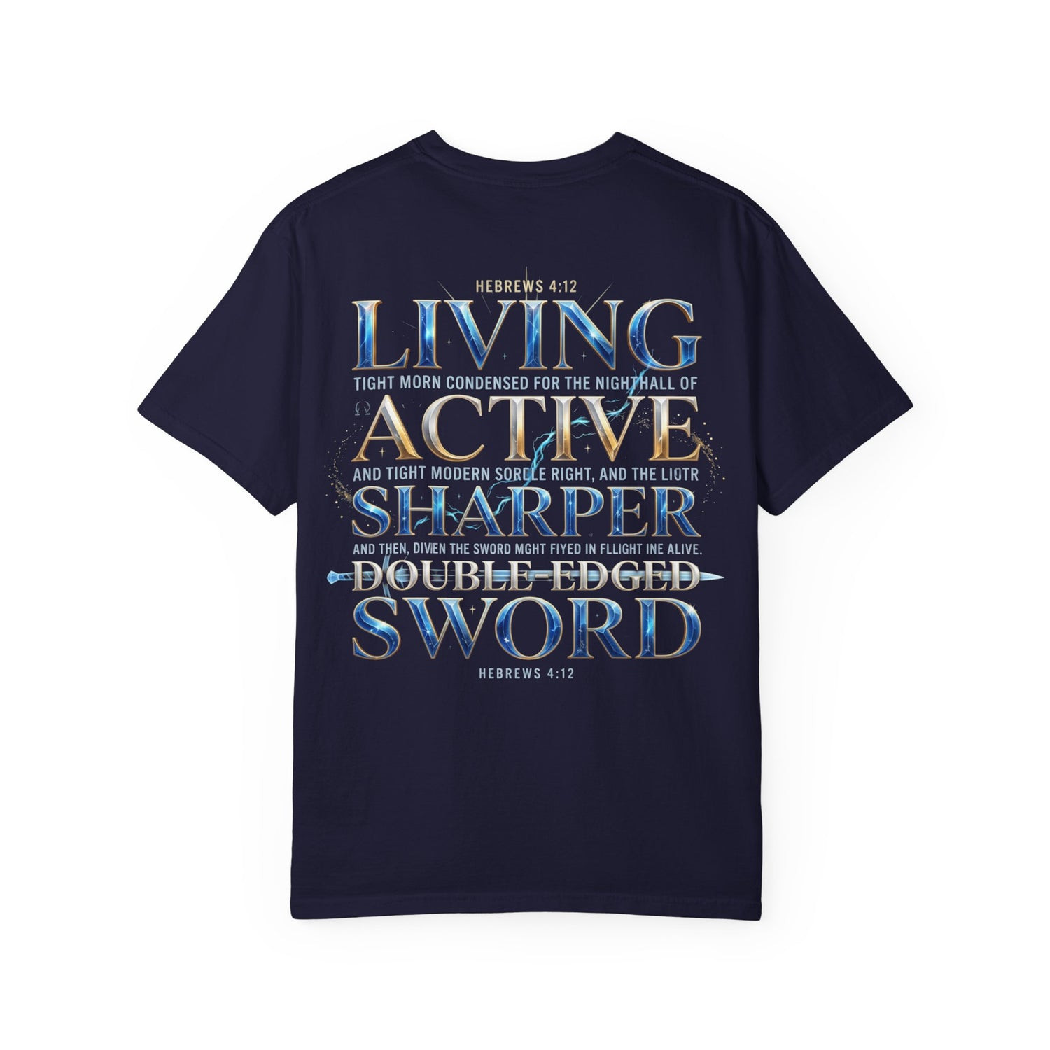 "Hebrews 4:12" Sword Graphic Tee — Unisex Cotton T-Shirt