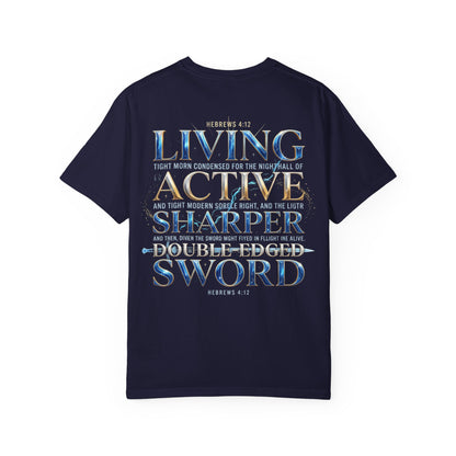 "Hebrews 4:12" Sword Graphic Tee — Unisex Cotton T-Shirt