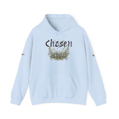 "Chosen &amp; Set Apart" Olive Leaf Graphic Pullover Hoodie — Unisex Sweatshirt
