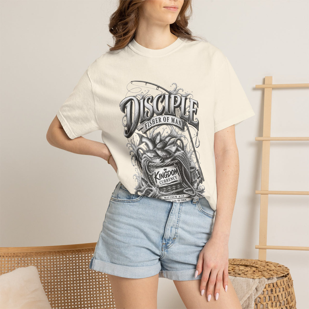 Disciple Fisher of Men Graphic T-Shirt — Fishing Design