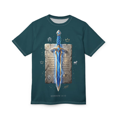 "Hebrews 4:12" Sword Graphic Tee — Unisex Cotton T-Shirt