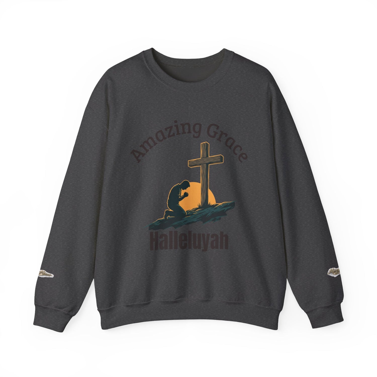 "Amazing Grace" Hallelujah Graphic Crewneck Sweatshirt — Unisex Pullover