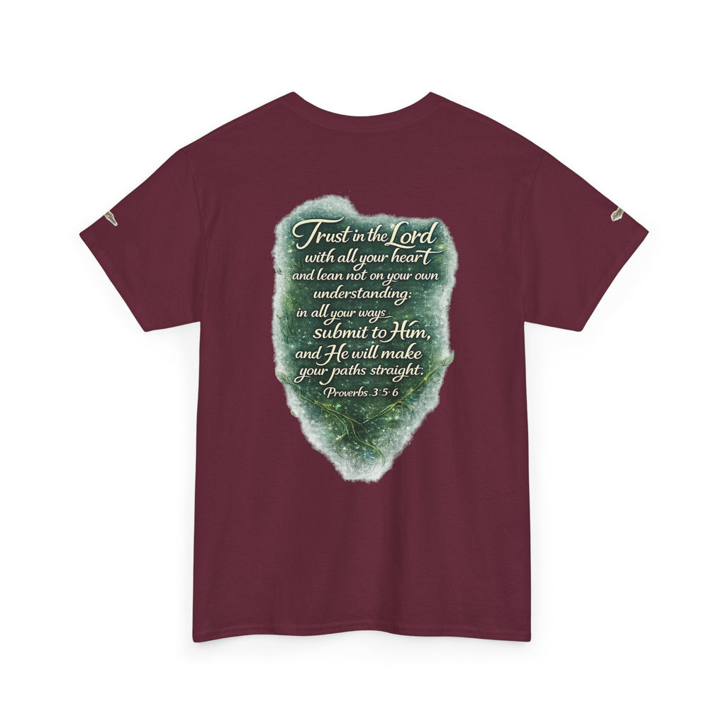 Christian Graphic Tee — "A Guarded Heart" Proverbs 3:5-6 Faith T-Shirt