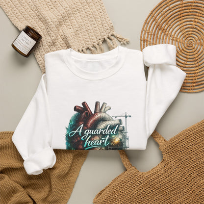 "A Guarded Heart" Crewneck Sweatshirt — Unisex Graphic Pullover