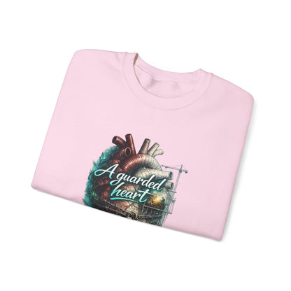 "A Guarded Heart" Crewneck Sweatshirt — Unisex Graphic Pullover