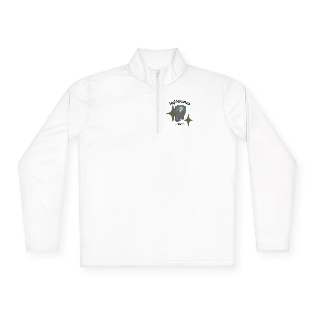 "Breastplate of Righteousness" Quarter-Zip Pullover — Unisex Graphic Sweatshirt