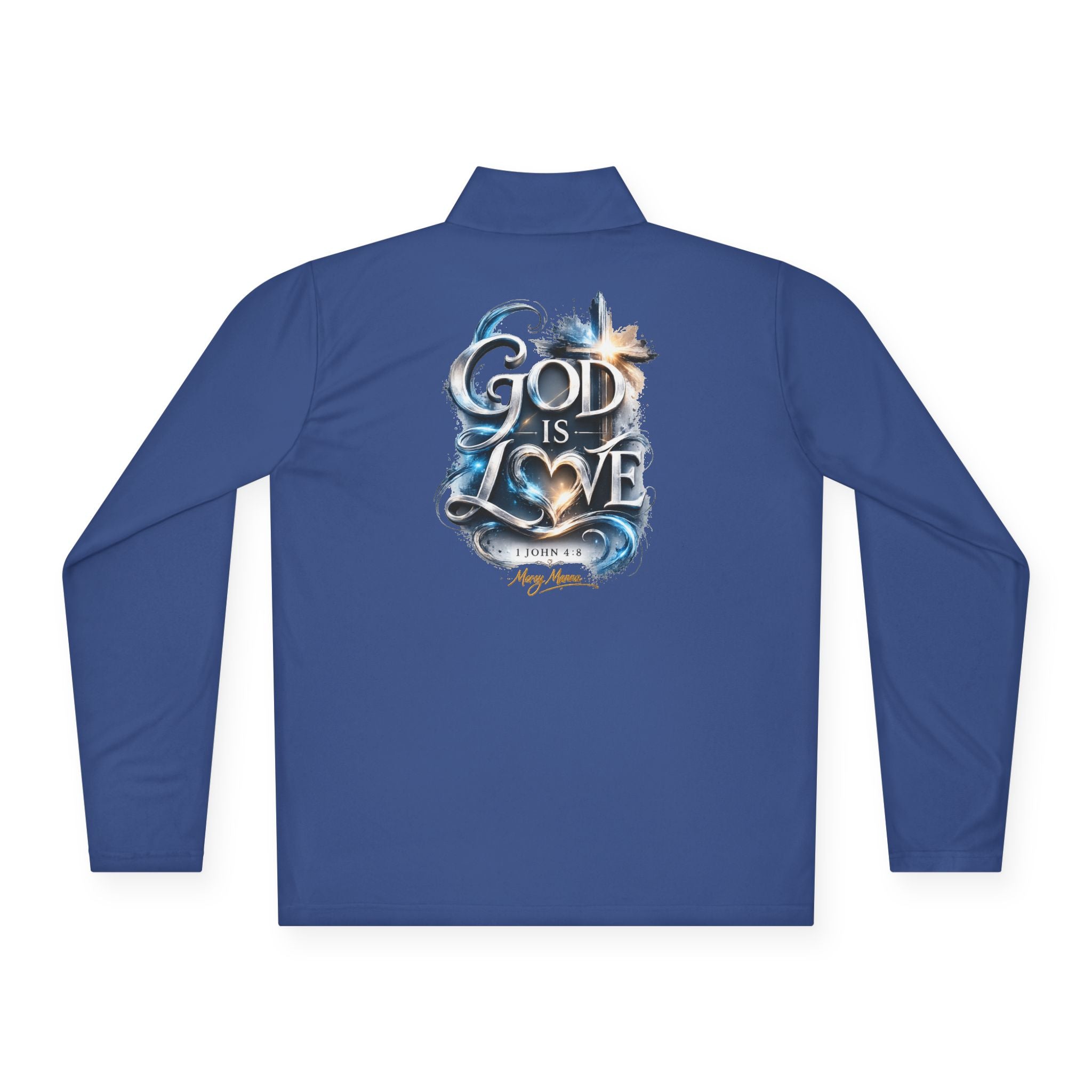 God Is Love Quarter-Zip Pullover — Faith-Inspired Christian Pullover