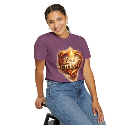 "Love Is Eternal" Heart Graphic Tee — Unisex 1 Corinthians 13 T-Shirt