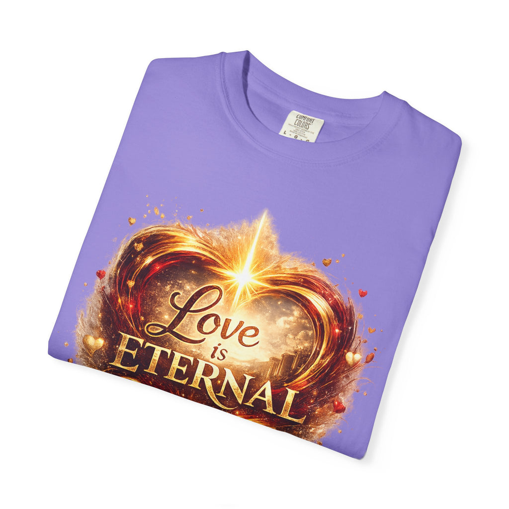 Love Is Eternal Heart T-Shirt — 1 Corinthians 13 Agape Faith-Inspired Tee