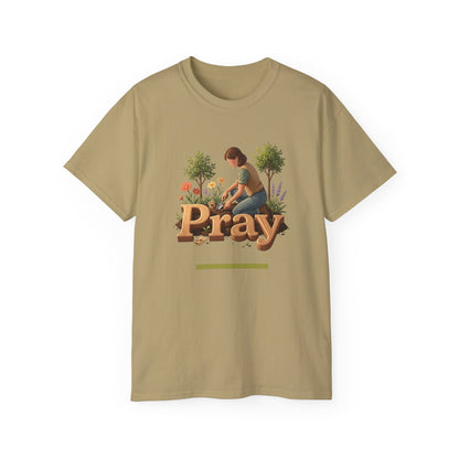 Pray Graphic Tee — Unisex Cotton T-Shirt