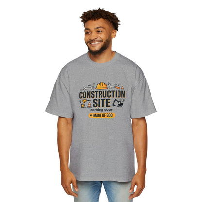 Construction Site Tee — "Coming Soon: Image of God" Graphic T-Shirt