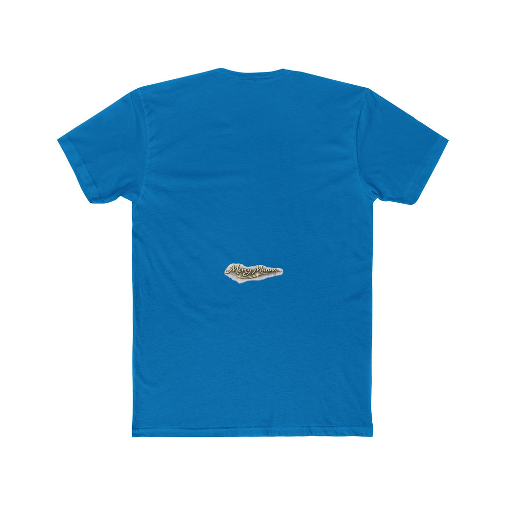 Not By Might Tee — Zechariah 4:6 Vintage Cloud Typography
