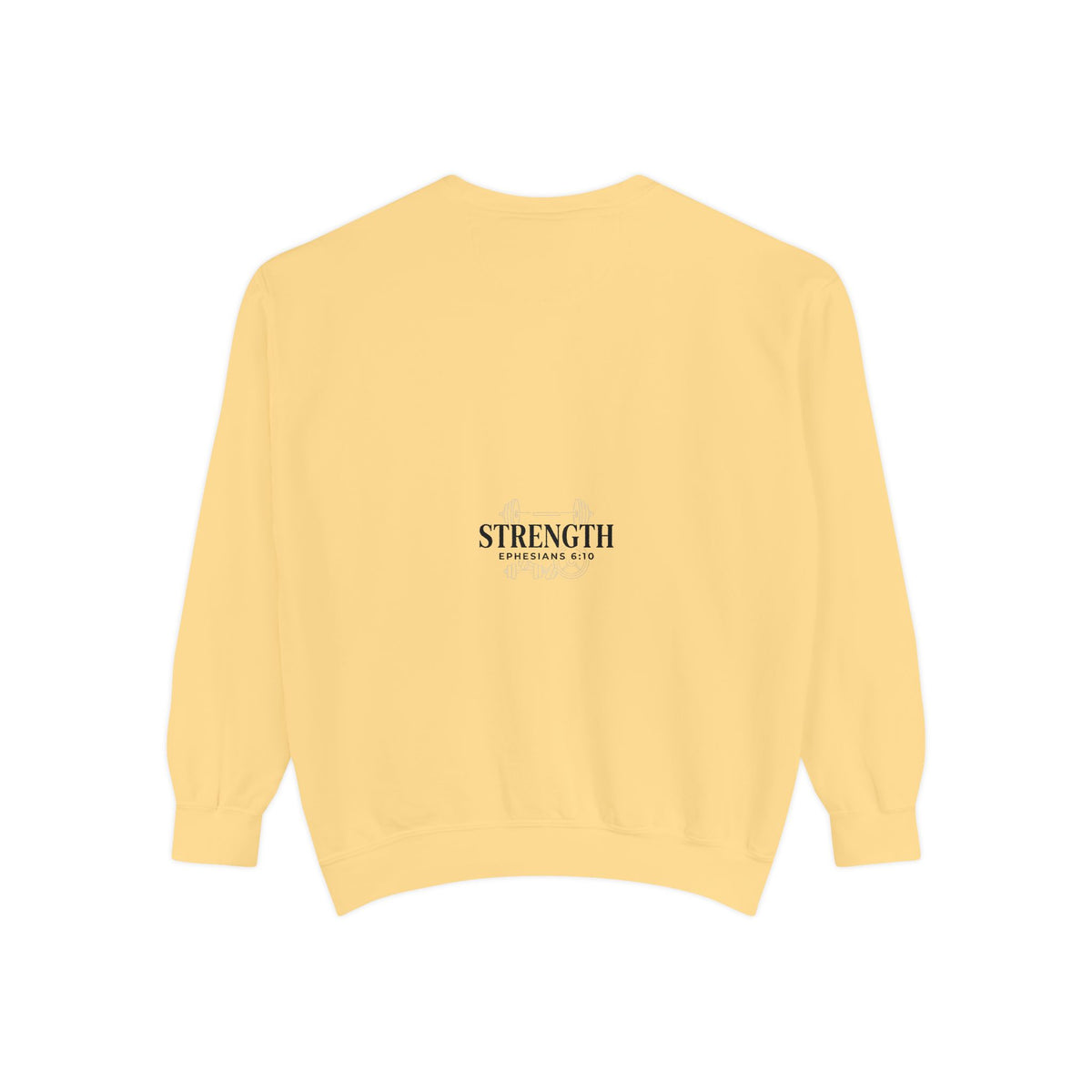 Strong in the Lord Crewneck — Ephesians 6:10 Faith Sweatshirt