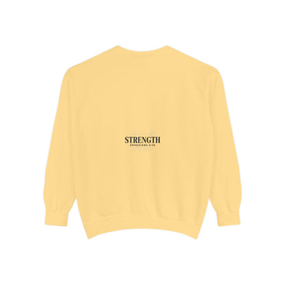 Strong in the Lord Crewneck — Ephesians 6:10 Faith Sweatshirt