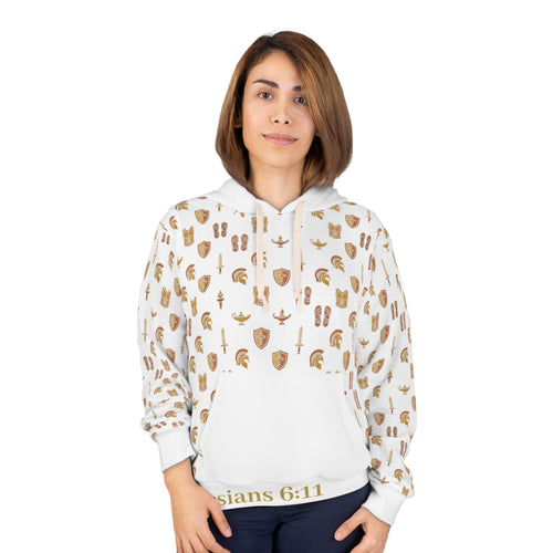 Armor of God Hoodie — "Clothe in the Full Armor" All-Over-Print Christian Pullover