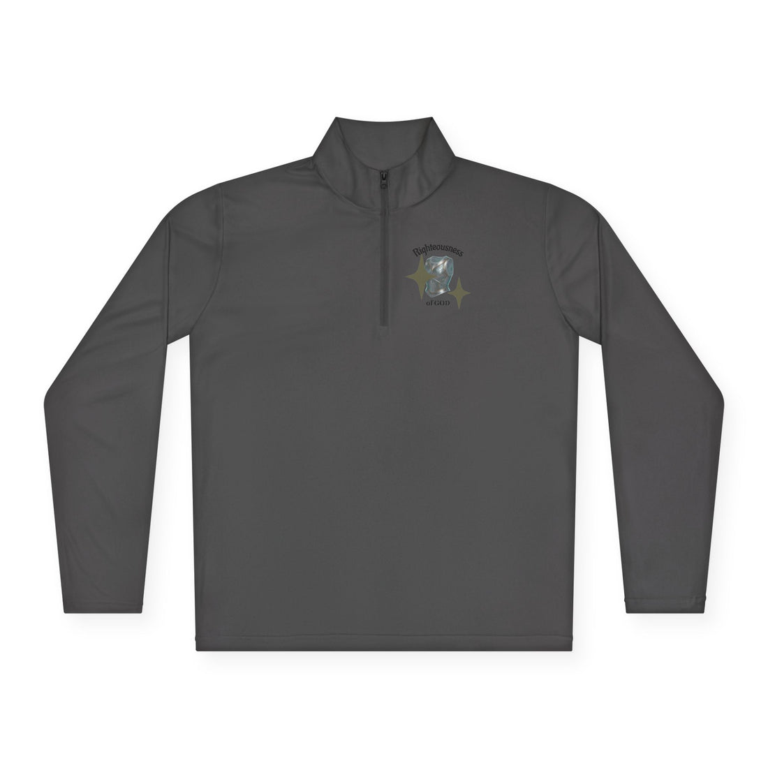"Breastplate of Righteousness" Quarter-Zip Pullover — Unisex Graphic Sweatshirt