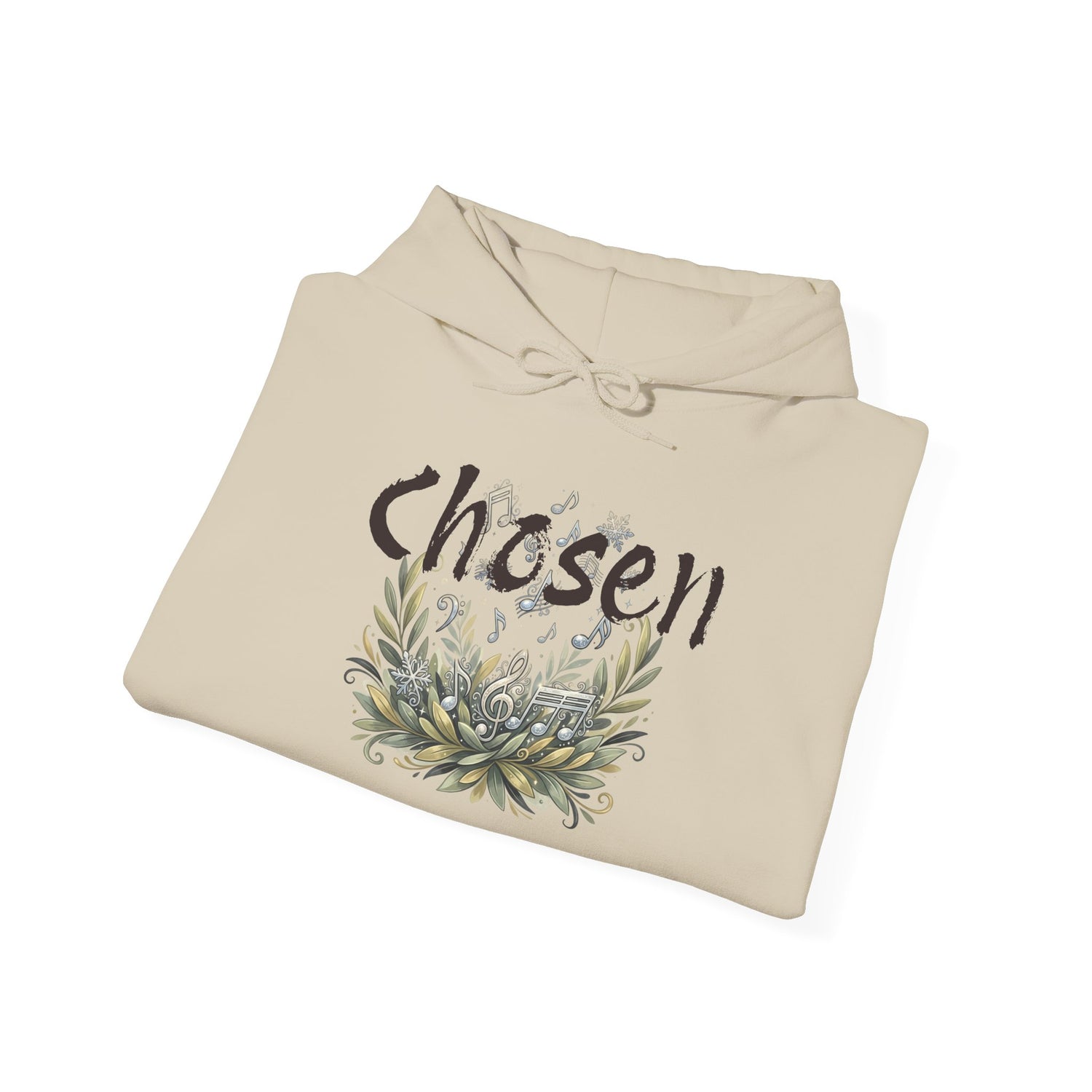 "Chosen &amp; Set Apart" Olive Leaf Graphic Pullover Hoodie — Unisex Sweatshirt