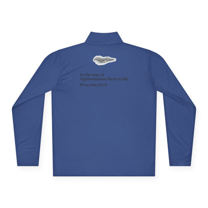 "Breastplate of Righteousness" Quarter-Zip Pullover — Unisex Graphic Sweatshirt
