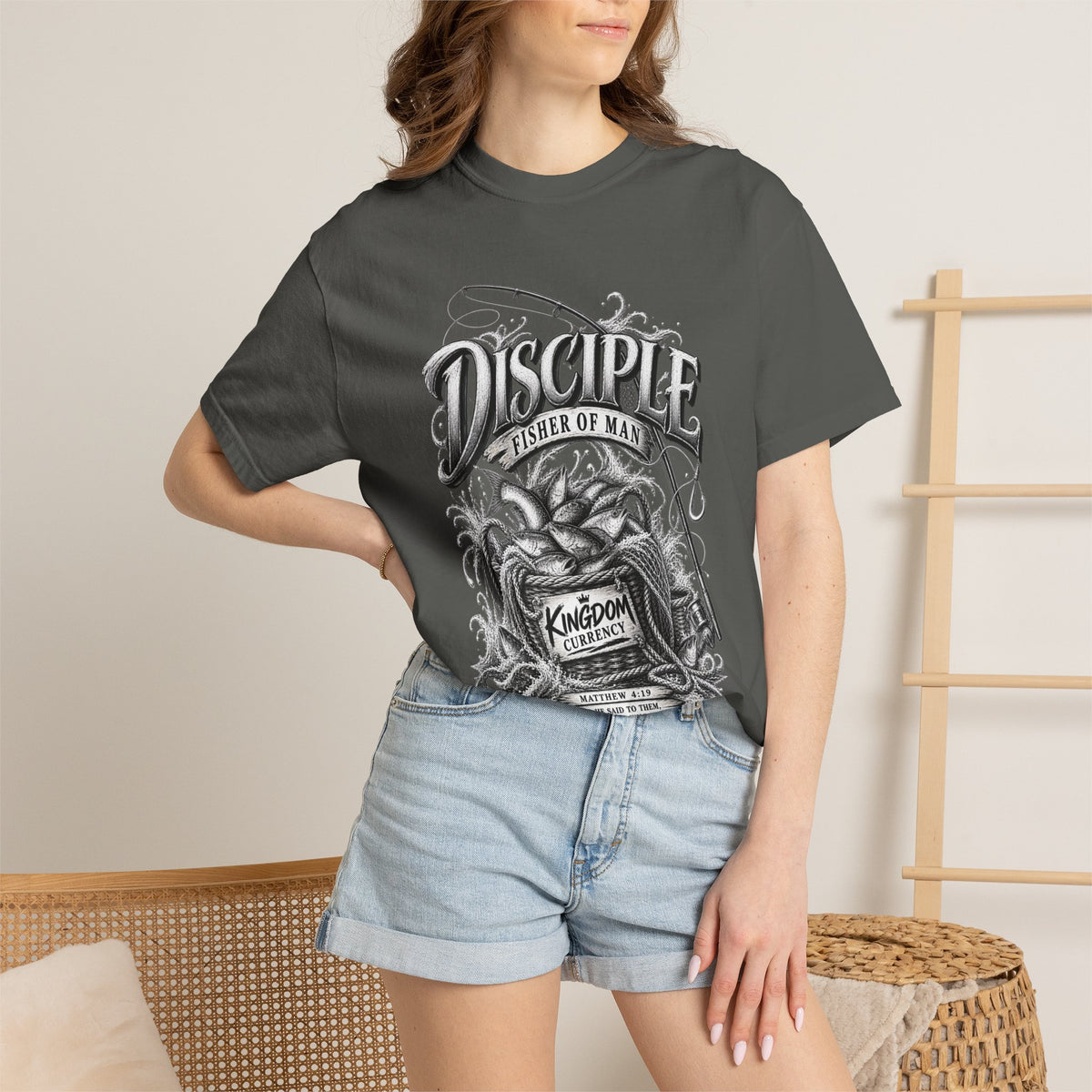 Disciple Fisher of Men Graphic T-Shirt — Fishing Design