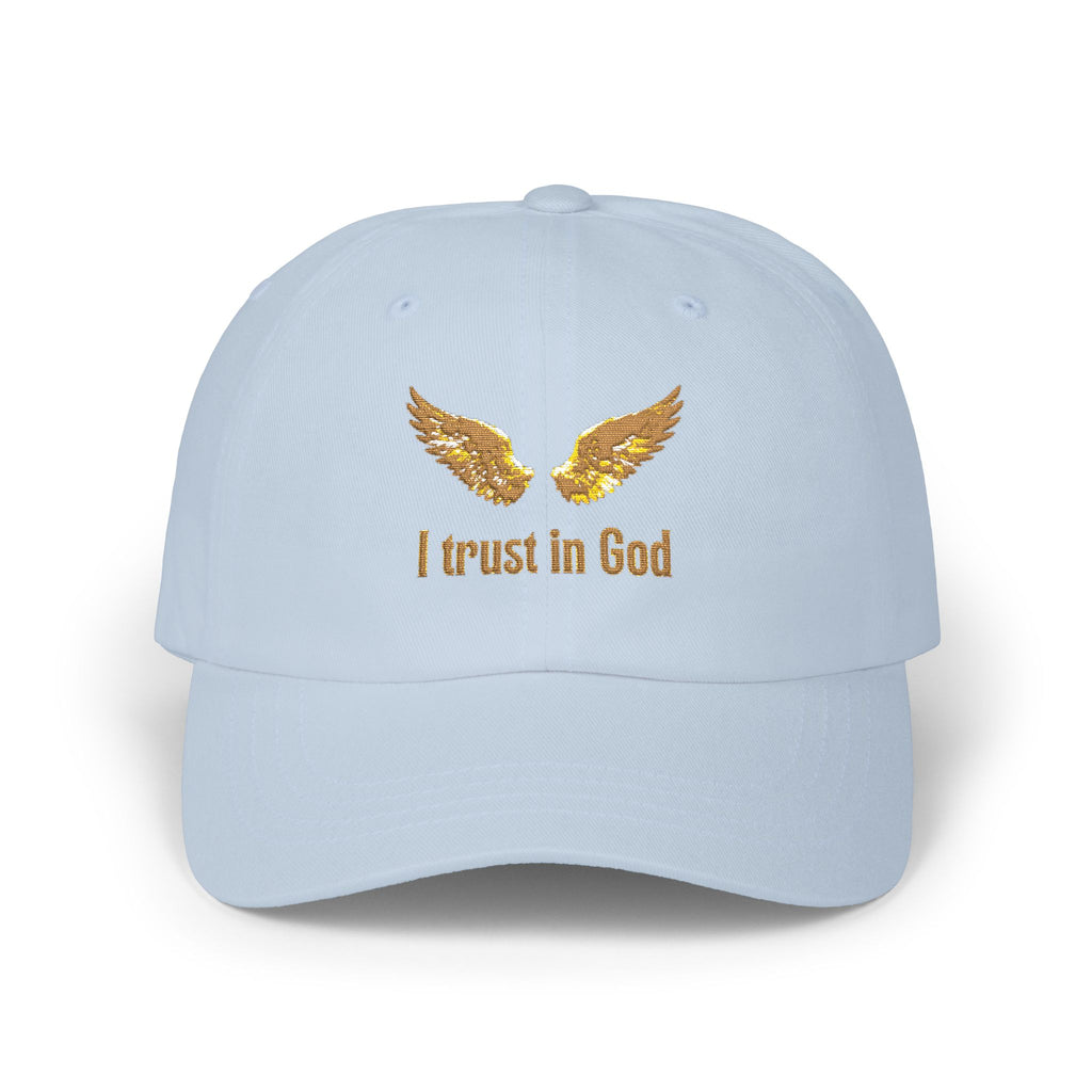 I Trust in God Dad Cap — Gold Wing