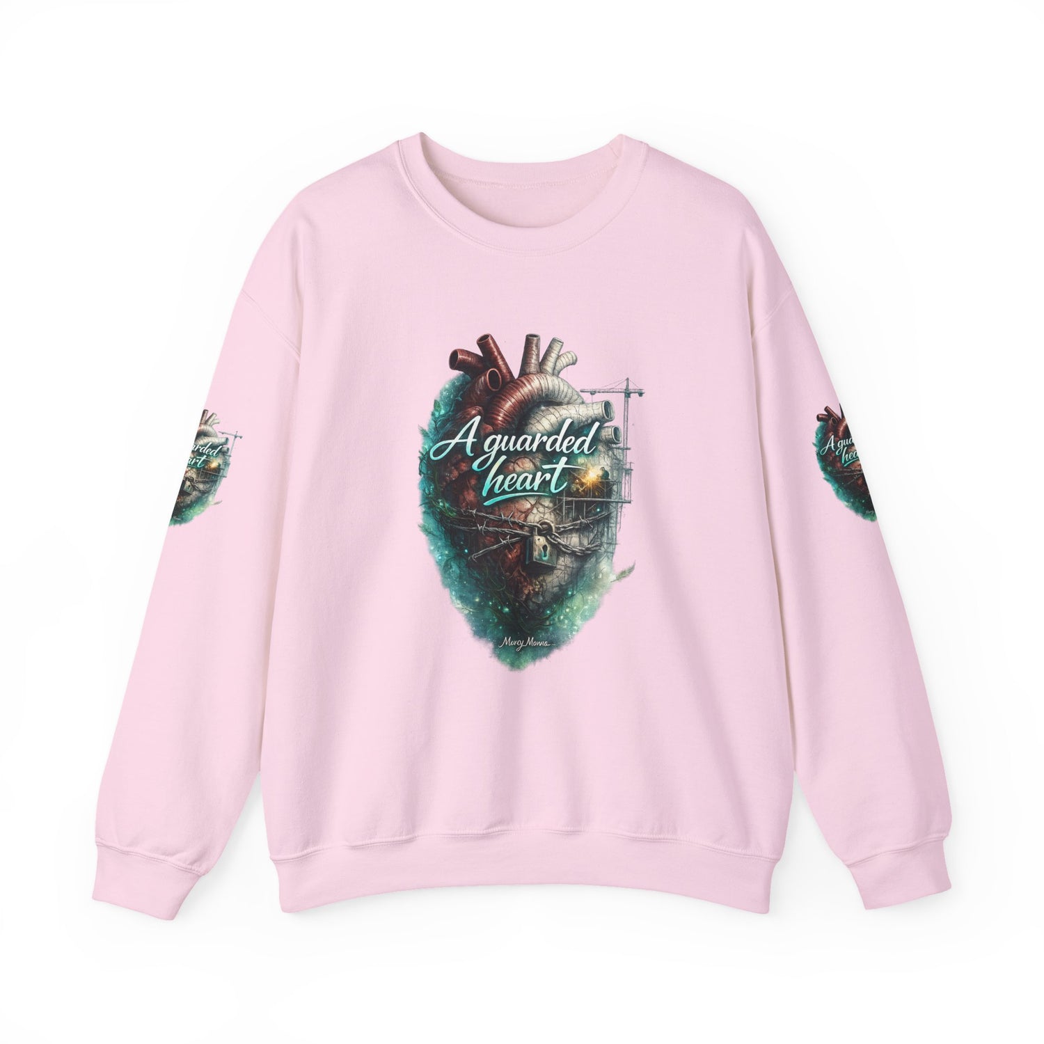 "A Guarded Heart" Crewneck Sweatshirt — Unisex Graphic Pullover