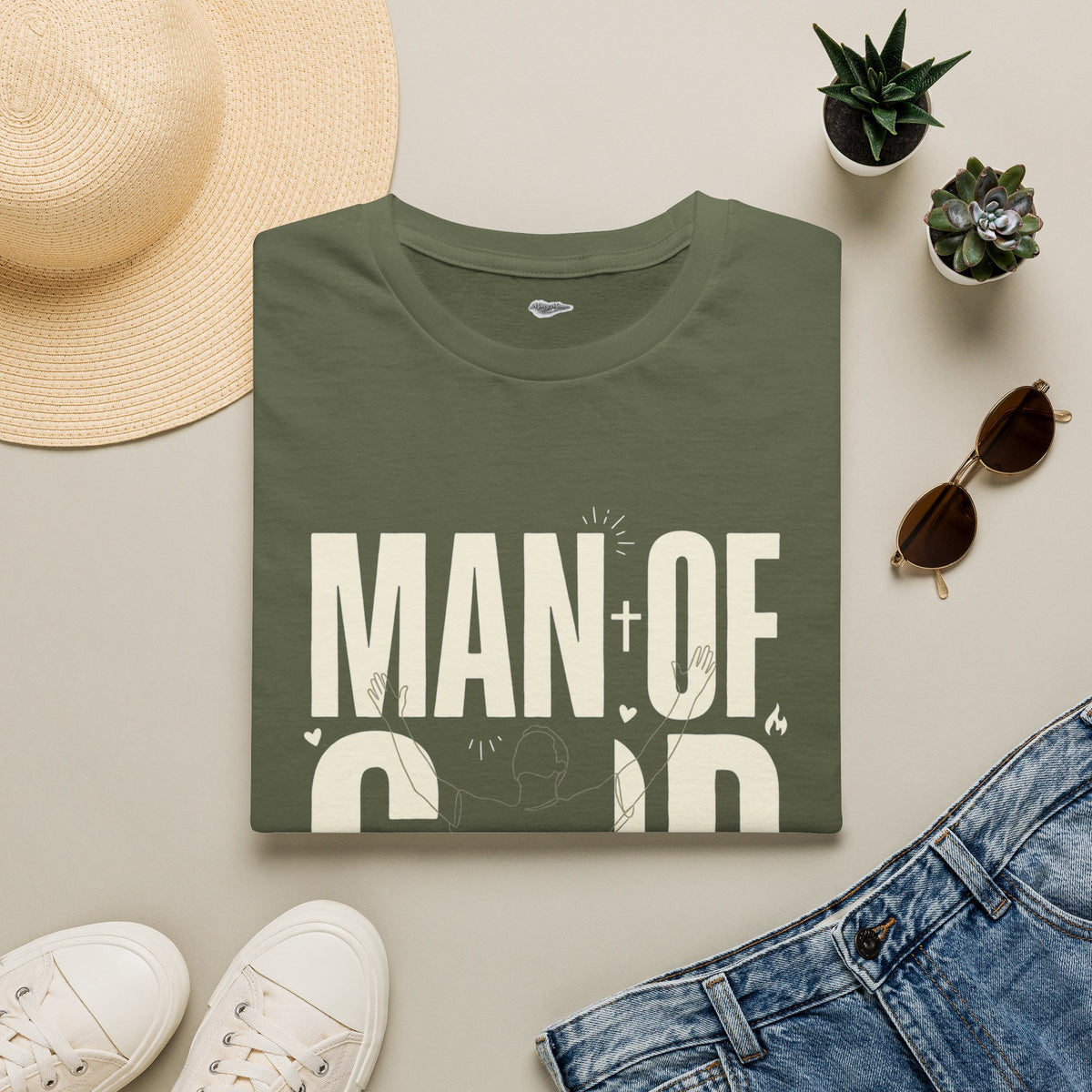 Man of God Graphic T-Shirt — Bold LOVE Tee