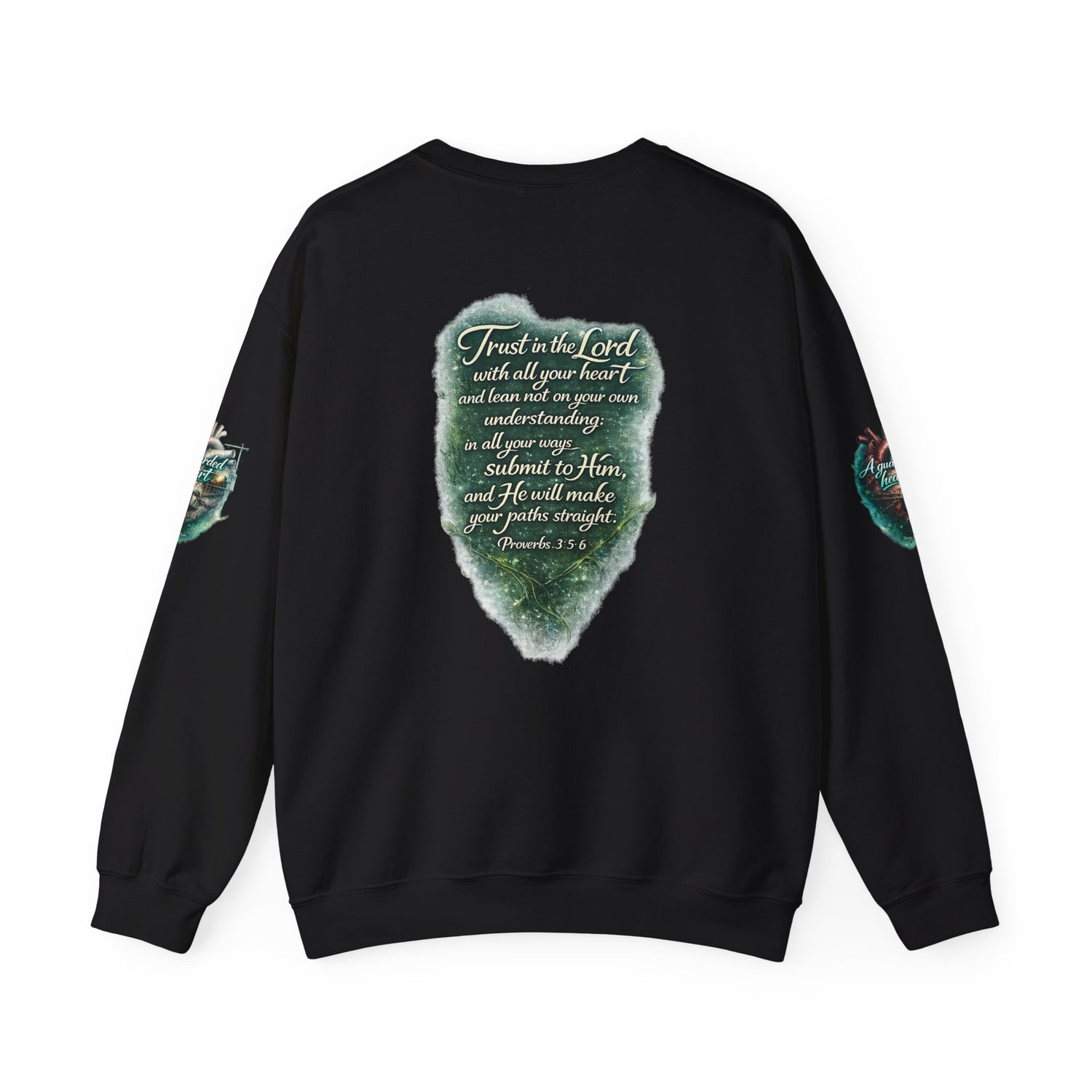 "A Guarded Heart" Crewneck Sweatshirt — Unisex Graphic Pullover