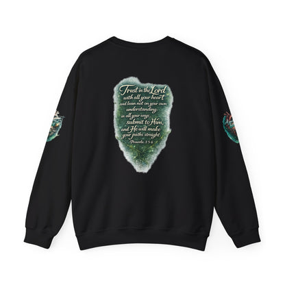 "A Guarded Heart" Crewneck Sweatshirt — Unisex Graphic Pullover