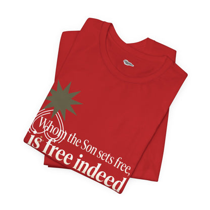 Free Indeed Graphic Tee — Short Sleeve Cotton T-Shirt