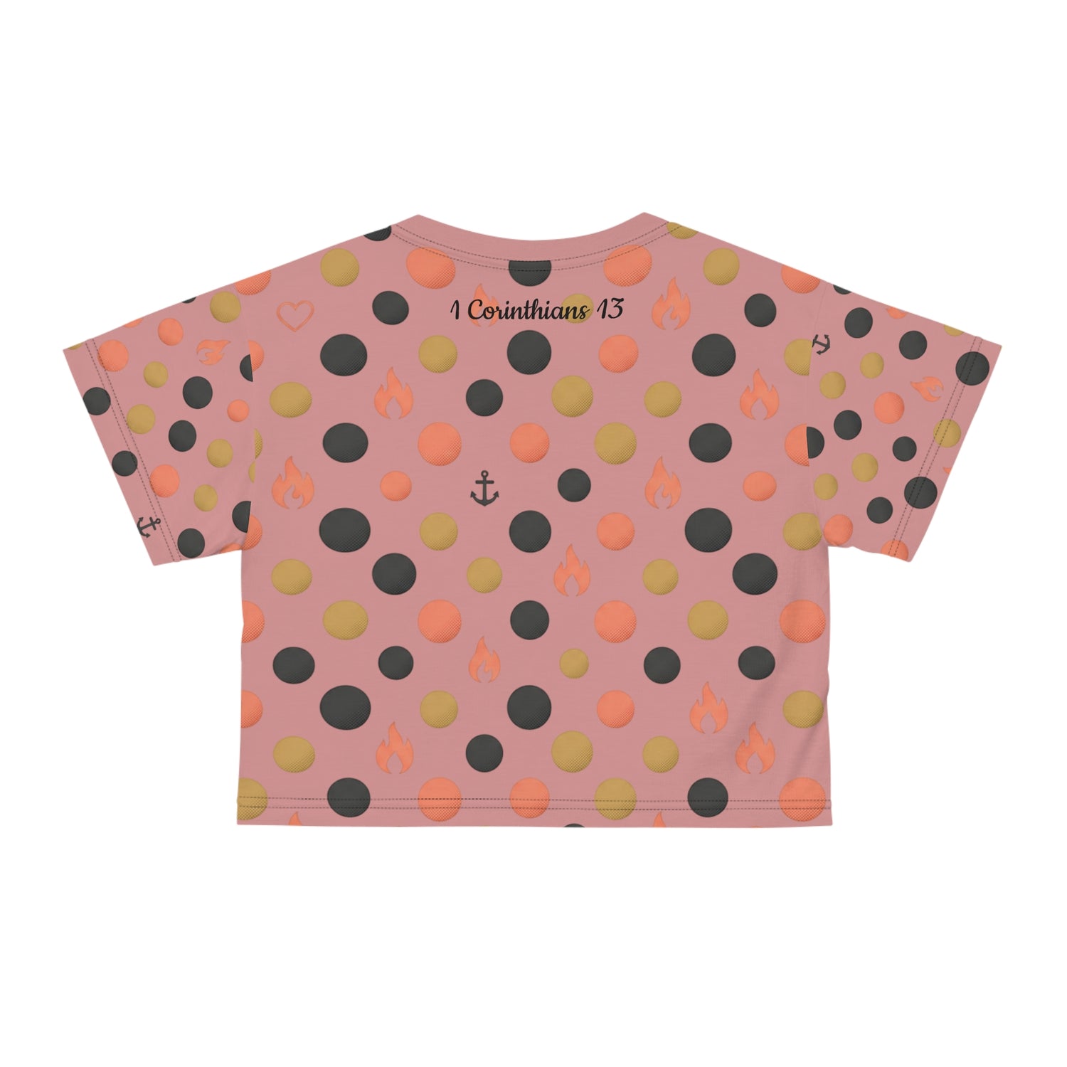 "Love" Polka Dot Crop Tee — Women&