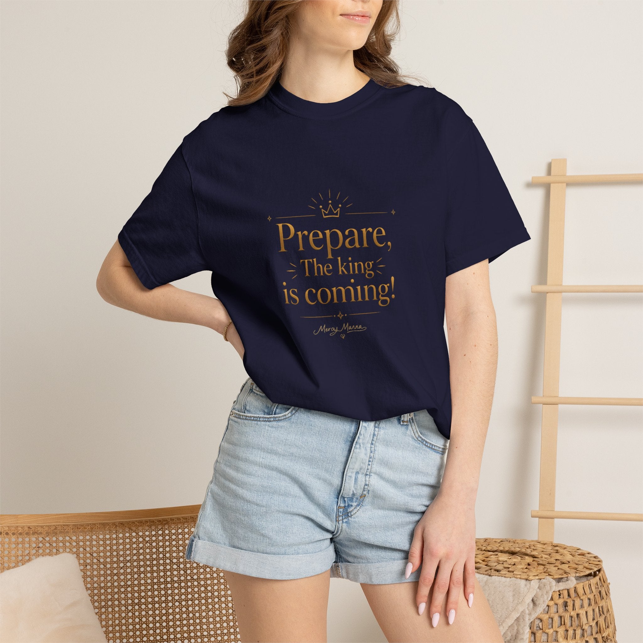 "Prepare — The King Is Coming" Graphic Tee — Unisex Cotton T-Shirt