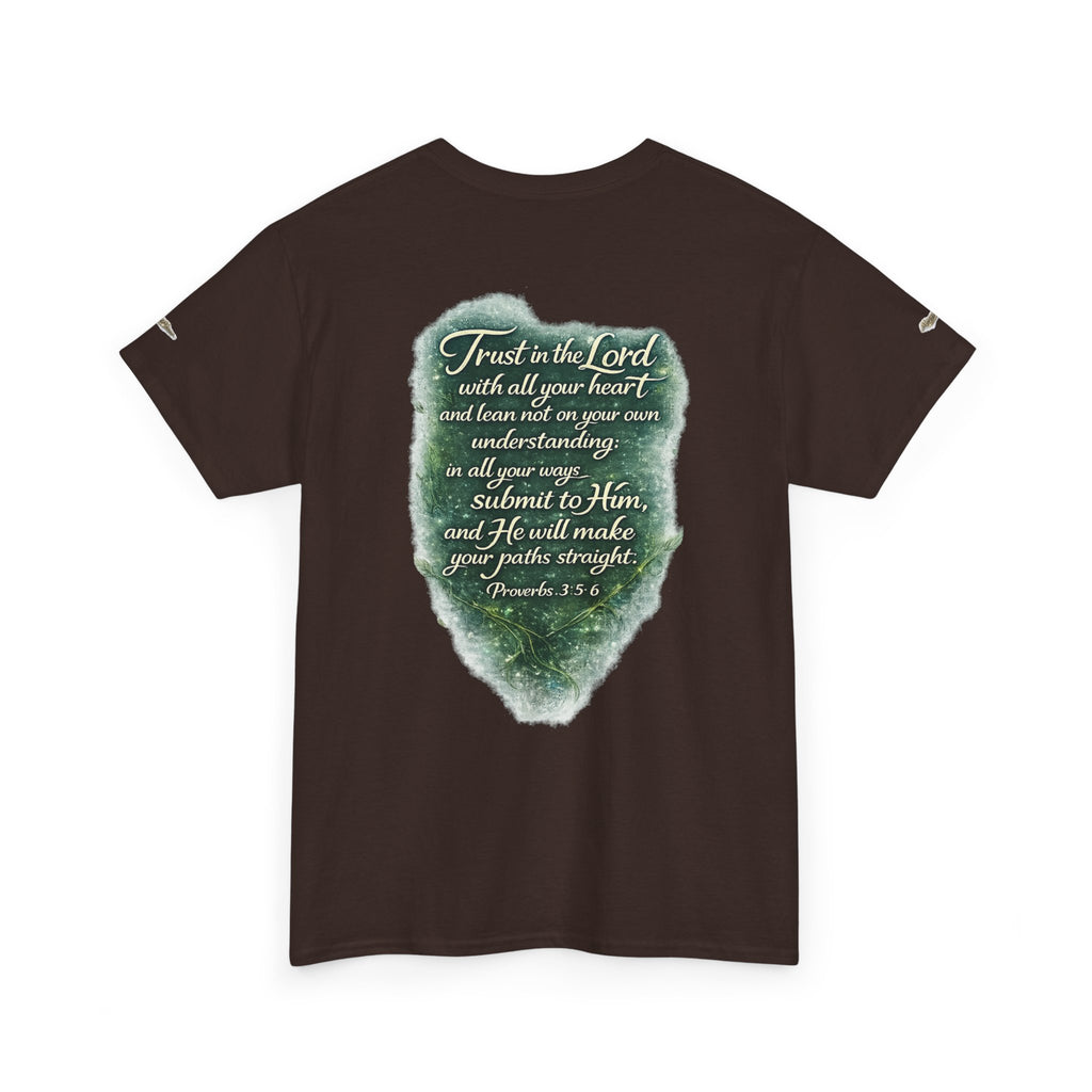 Christian Graphic Tee — "A Guarded Heart" Proverbs 3:5-6 Faith T-Shirt