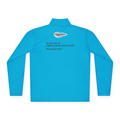 "Breastplate of Righteousness" Quarter-Zip Pullover — Unisex Graphic Sweatshirt