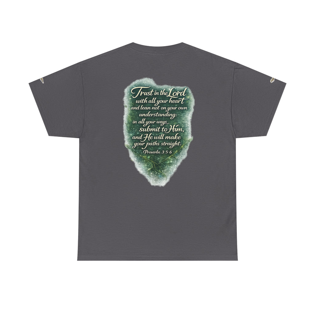 Christian Graphic Tee — "A Guarded Heart" Proverbs 3:5-6 Faith T-Shirt