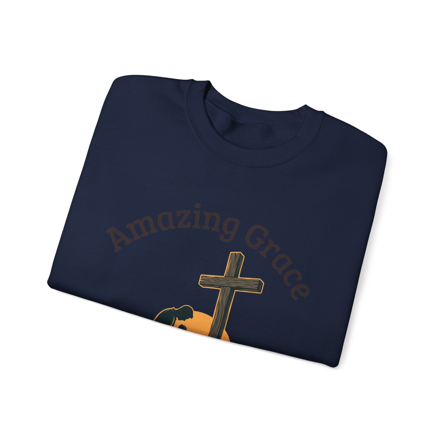 "Amazing Grace" Hallelujah Graphic Crewneck Sweatshirt — Unisex Pullover